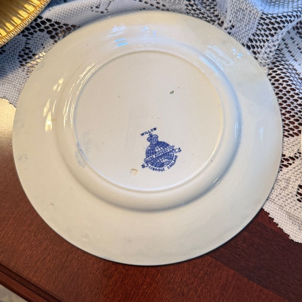 Johnson & Bros.  & Willow Since 1863 Made in England 8” plates (3) - Excellent - Picture 11 of 13